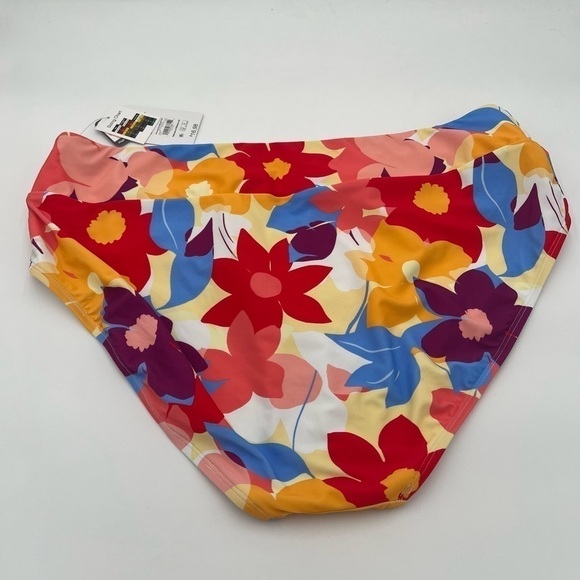 Time and Tru Women's Floral High Waist Twist Swim Bottoms Size 3X - Picture 11 of 13